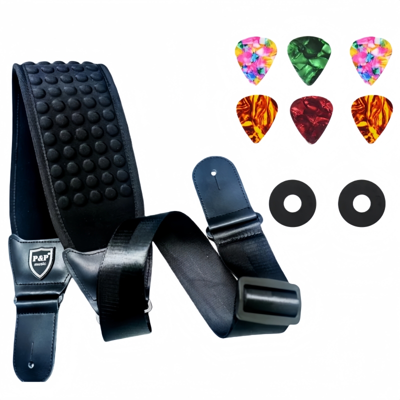 Musical Instrument Set - P&P Comfortable 3D Sponge Guitar Strap