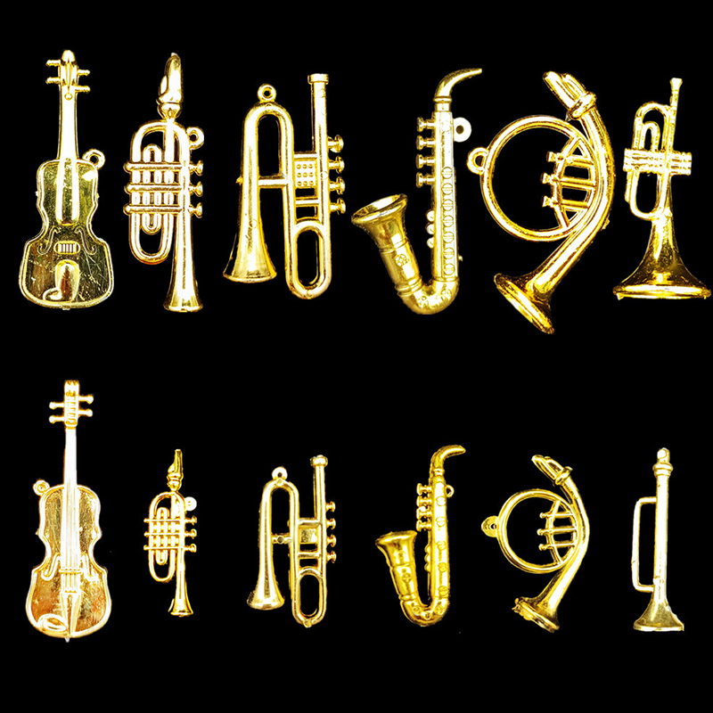 Musical Instrument Cello - 5/10/20PCS Assorted Styles Gold Color Mini