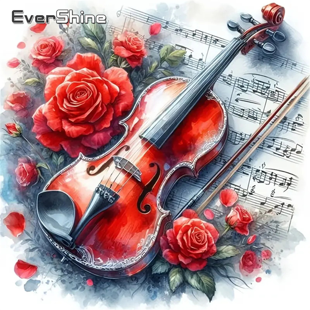 Musical Instrument Cello - Evershine DIY Diamond Painting Violin Full