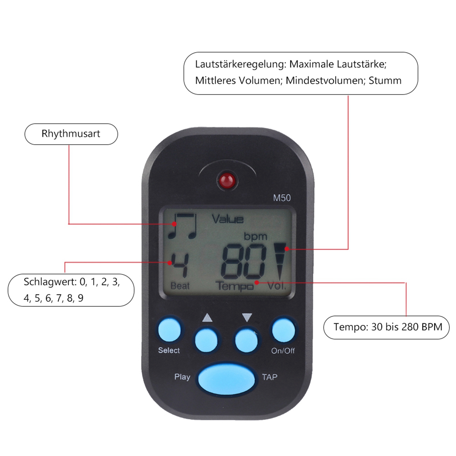 Mini Metronome Professional Cl - Musical Instrument Violin recension och pris