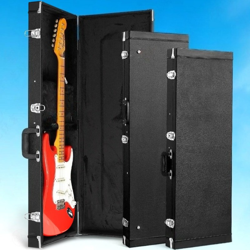Leather Wooden Electric Guitar - Musical Instrument Box recension och pris