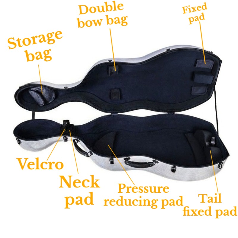 4/4 Carbon Fiber Cello Case Sc - Musical Instrument Cello recension och pris