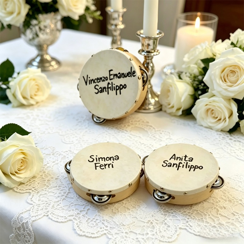 3/5PCS ﻿ Wedding Tambourine Dr - Musical Instrument And Name recension och pris