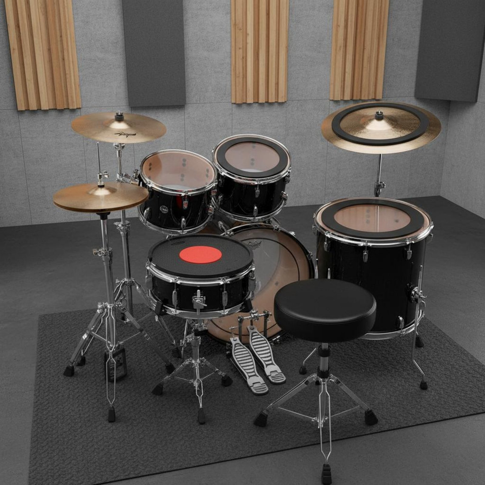 Rubber Drum and Cymbal Mutes N - Musical Instrument Set recension och pris