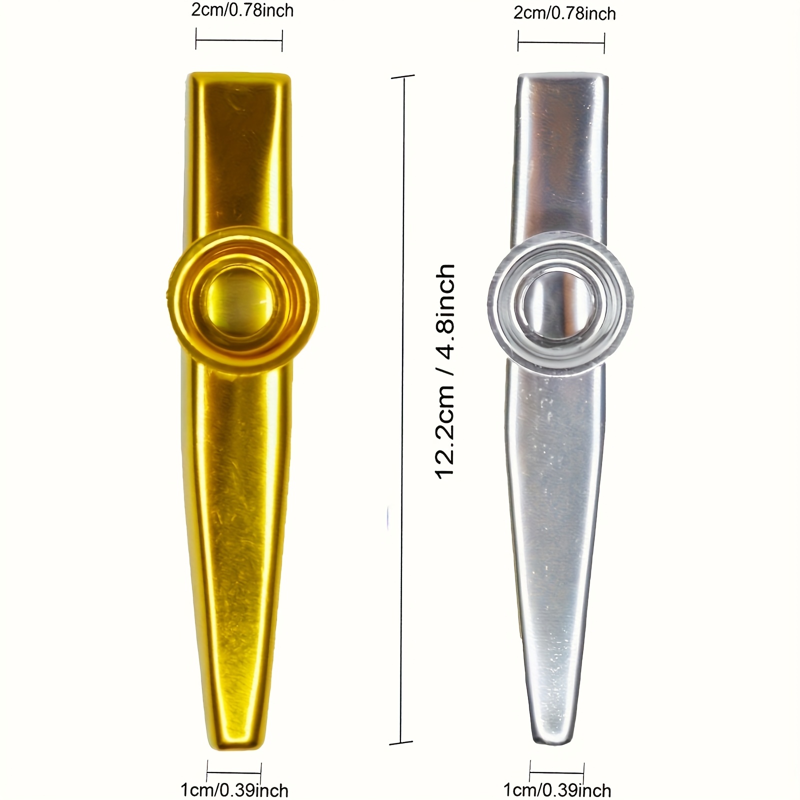 7pcs Metal Kazoos Simple Desig - Musical Instrument Types recension och pris