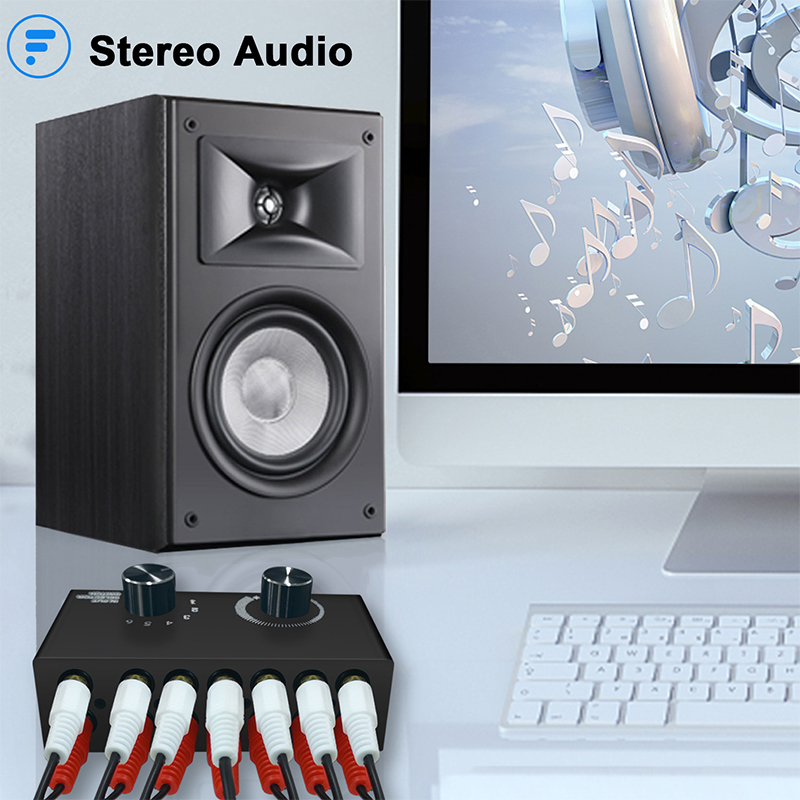 6 Way Audio Switcher Selector  - Musical Instrument Vector recension och pris