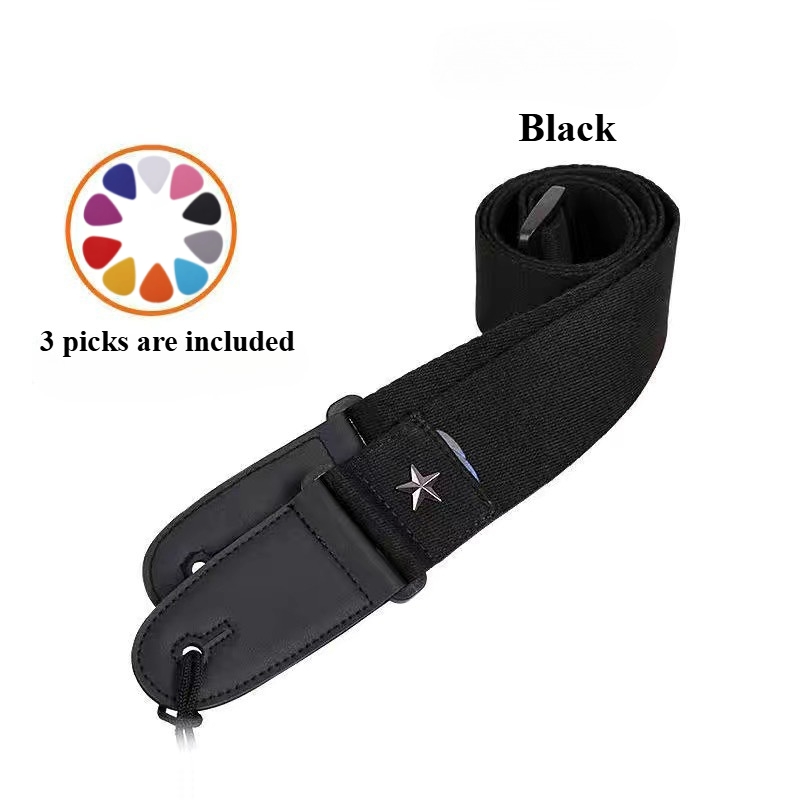 Embroidered Cross Guitar Strap - Musical Instrument Types recension och pris