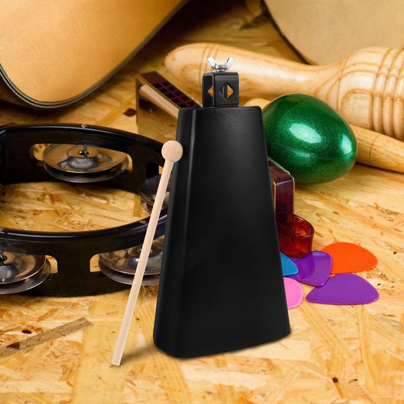 1Set Metal Cowbell Instrument  - Musical Instrument Set recension och pris