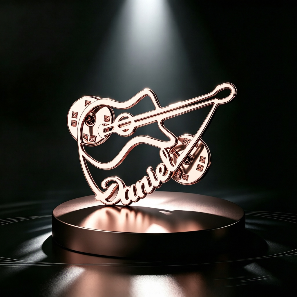 Personalized Violin Brooch Cus - Musical Instrument And Name recension och pris