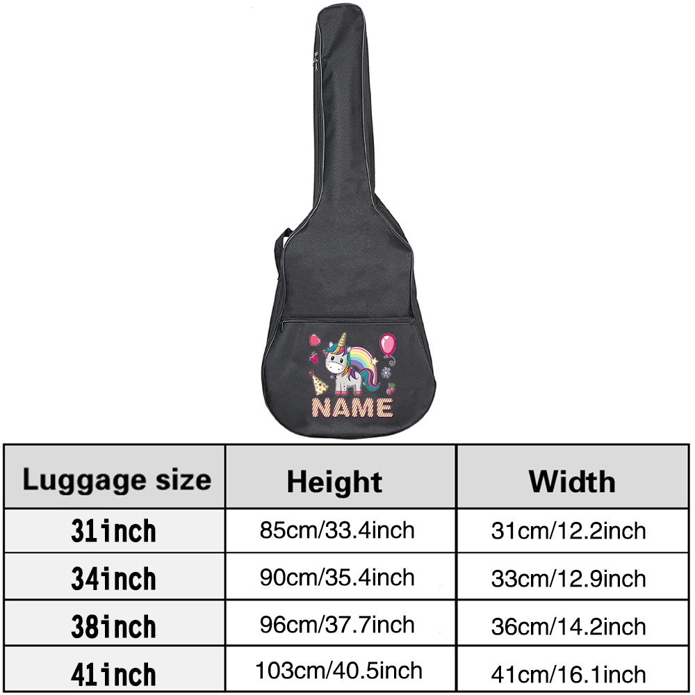Customized Name Guitar Bag 36- - Musical Instrument And Name recension och pris