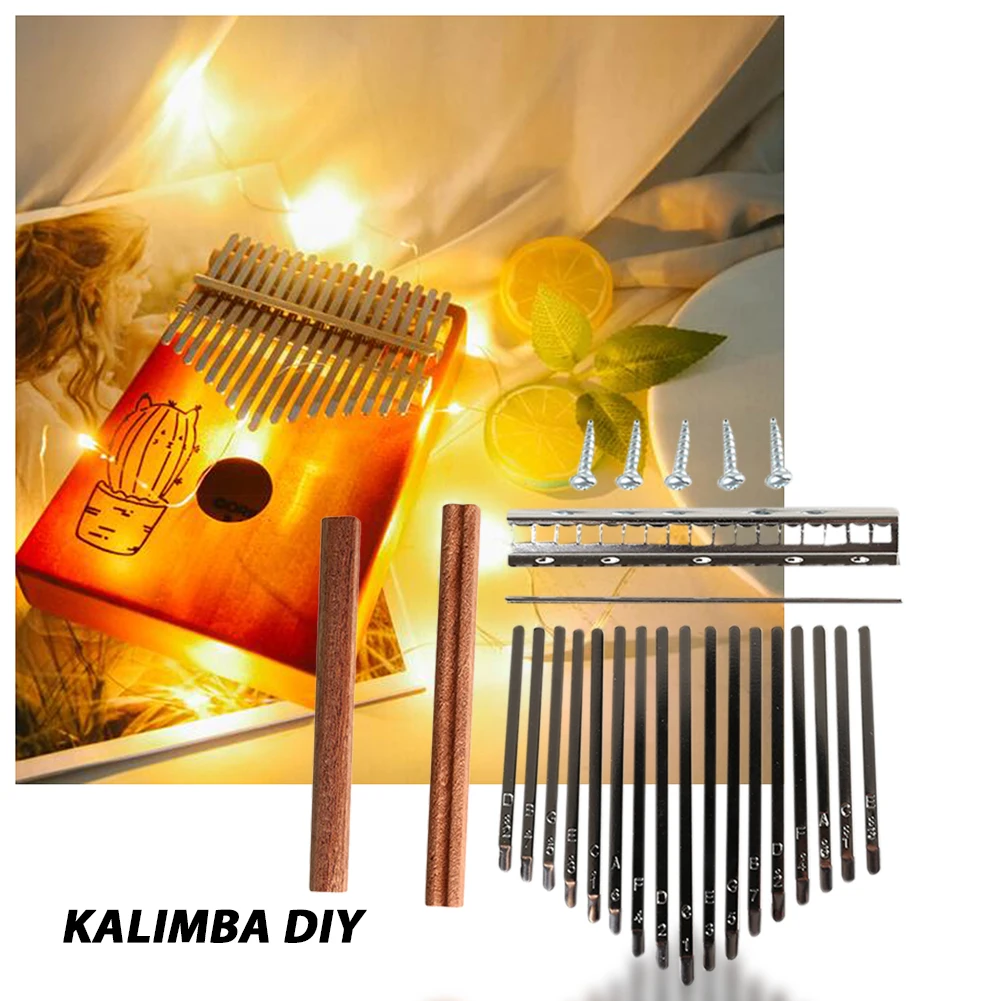 DIY 17 Tone Kalimba Keys Tines - Musical Instrument Set recension och pris