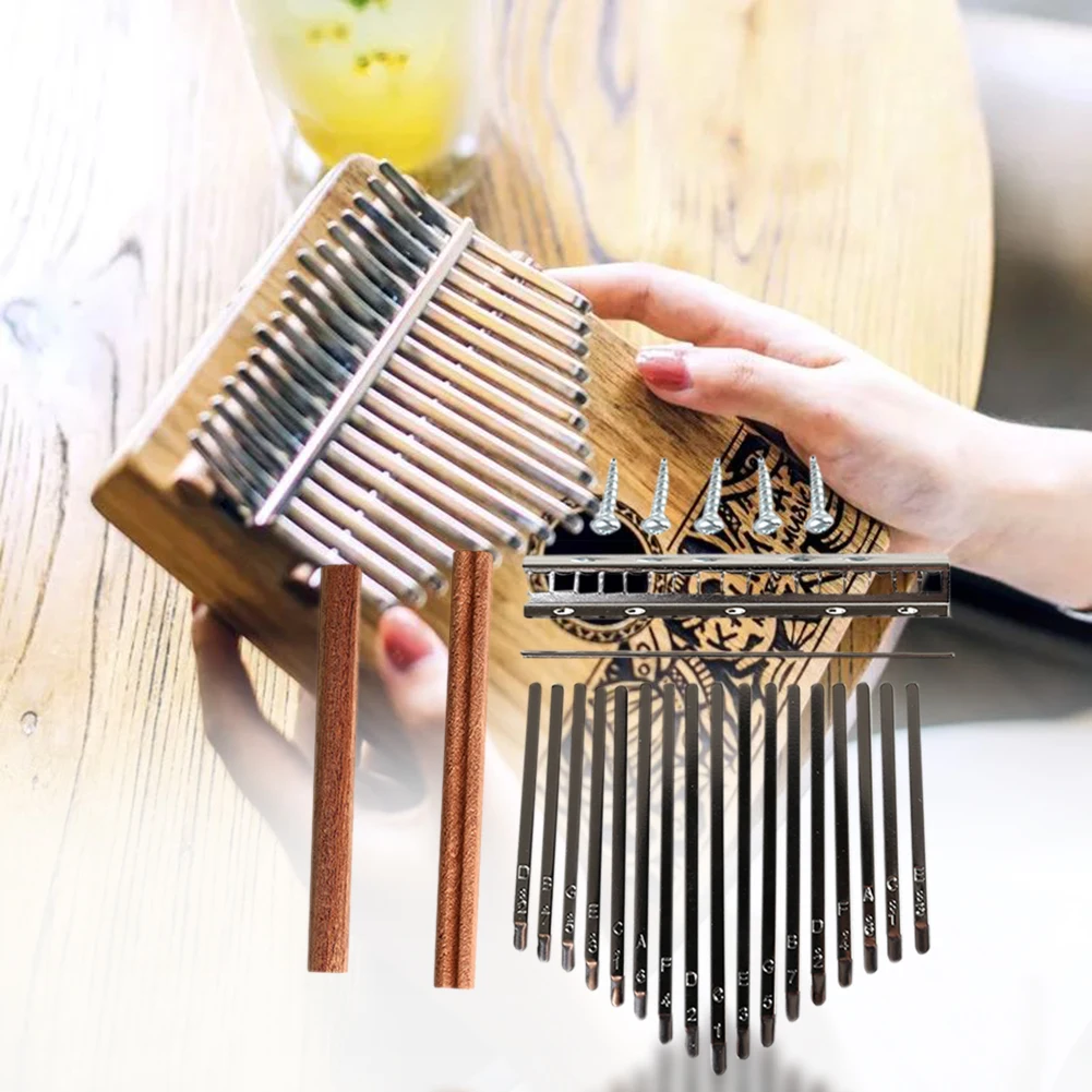 DIY 17 Tone Kalimba Keys Tines - Musical Instrument Set recension och pris