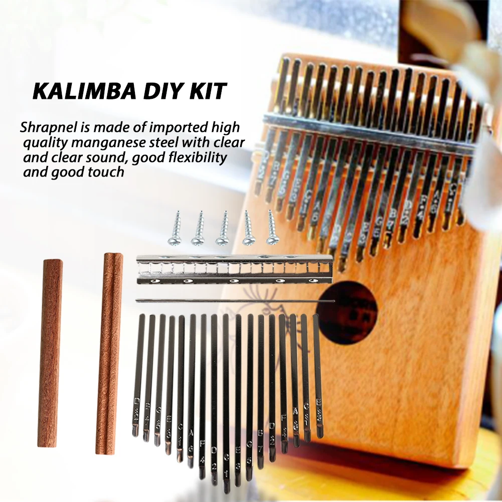 DIY 17 Tone Kalimba Keys Tines - Musical Instrument Set recension och pris