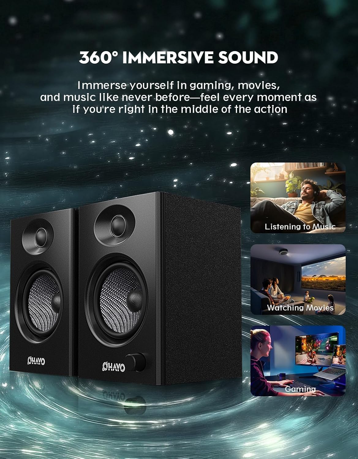 OHAYO 60W Computer Speakers fo - Musical Instrument Vector recension och pris
